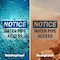 Signmission Water Pipe Access OSHA Notice Sign, Plastic, 14in W x 10in L, 2PK OS-2PACK-NS-P-1014-L-18980 - alternate 7